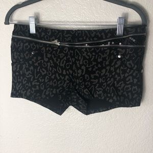 3 for $25 OhYes Geo Print Sequin Zipper Detail Shorts